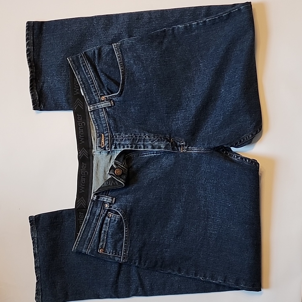 Wrangler Regular Fit Elastic stretch waist Jeans sz 38×29